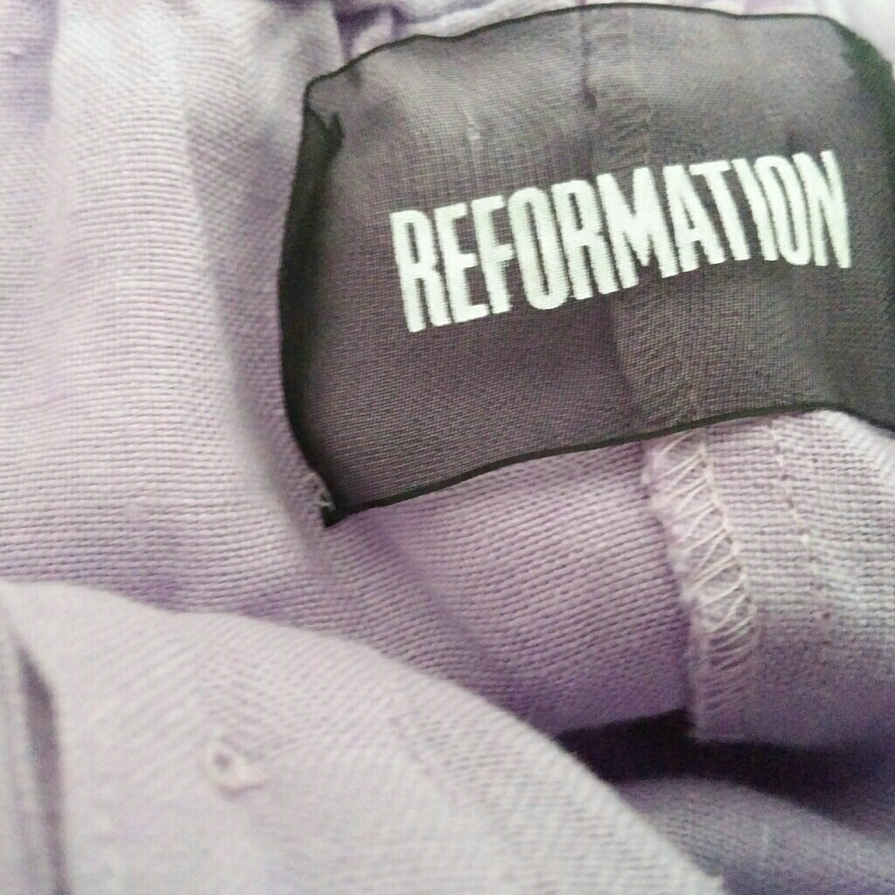Reformation Botanica Dress Lavender Purple Mini - Picture 4 of 6